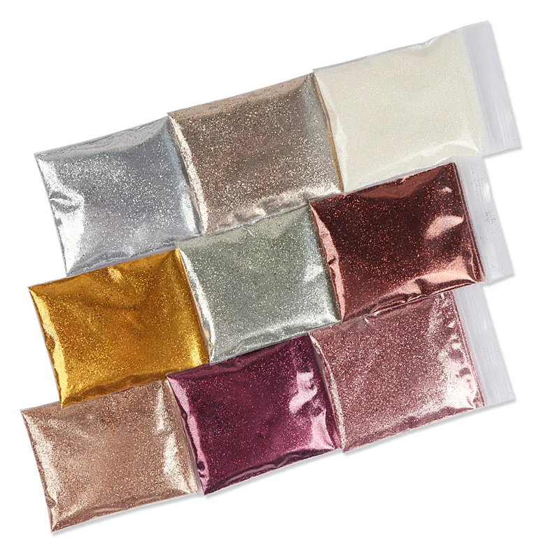 10g Színes 0,2 mm Nail Art Glitter Por, Csillogó Arany Chrome Tömeges Finom Pigment Por Manikűr DIY lengyel Körmei Tartozékok 1