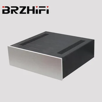 BRZHiFi BZ4314 Alumínium Esetben Fém Gép Enclousure Eszköz Alváz CD Erősítő Előerősítés HTPC, Nagy Belső Tér