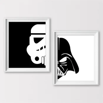 A Disney-Star Wars Film Vászon Festmények Rajzfilm Jedi Harcos, Poszterek, Nyomatok, Wall Art Kép az Otthoni Dekoráció Cuadros